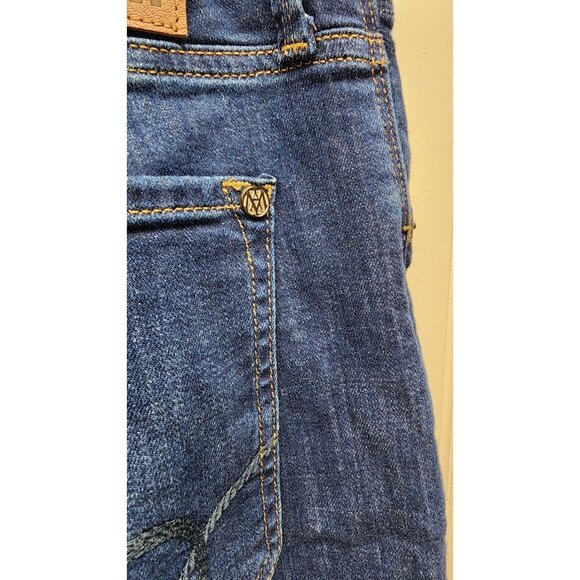 Mavi Mens Zach Jeans Mid-Rise Dark Wash Straight-Leg Denim Pants 36/32 - Picture 8 of 12